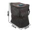 Car Mini Trash Can / Organizer with LED Light, Black