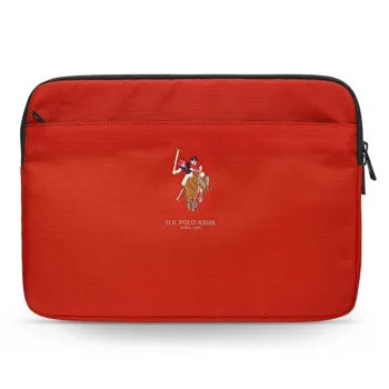 US Polo Assn. Polo Embroidery 13" sülearvutiümbris, punane