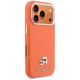 Karl Lagerfeld Karl & Choupette Head Pins чехол Saffiano MagSafe для iPhone 17 Pro – оранжевый