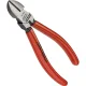 KNIPEX Diagonal Cutter 140 mm, Silver / Red