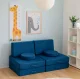 Детский модульный диван-конструктор ECOTOYS из 8 подушек, синий
