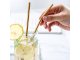 Reusable Metal Drinking Straws with Cleaning Brushes, 8 pcs