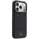 Mercedes Leather Wood Effect Curve MagSafe Case for iPhone 17 Pro Black