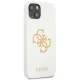 Guess чехол для iPhone 13 mini белый Silicone 4G Logo