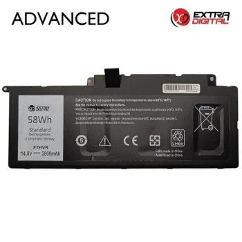 Аккумулятор для ноутбука DELL F7HVR, Extra Digital Advanced, 3900 мАч, 14.8 В, 58 Вт·ч