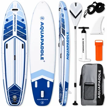 SUP-доска AquaPaddle 355x82x15 см с аксессуарами, 200 кг, Navigator Blue