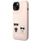 Чехол Karl Lagerfeld KLHMP14MSSKCI Silicone MagSafe для iPhone 14 Plus, Розовый