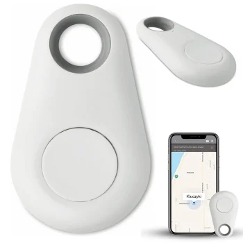 Брелок-трекер для ключей и телефона Bluetooth, белый