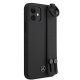 Mercedes iPhone 12 mini Case Strap Line, Black