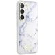 Guess Hardcase telefona vāciņš Marble Balts S23+ S916