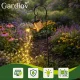 Gardlov dārza solārā lampa Lejkanna, 60 LED, silta balta