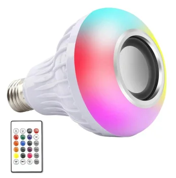 Светодиодная LED Лампа Светильник E27 с Bluetooth-динамиком + Пульт | LED...