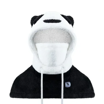 Qunature Panda slēpošanas balaklava, izmērs M, melna/balta