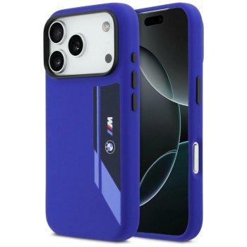 BMW M silikona vertikālā logotipa MagSafe vāciņš iPhone 17 Pro – tumši zilā krāsā | Phone Case Cover