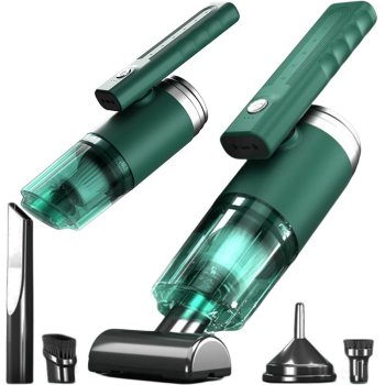 Bezvadu rokas auto putekļsūcējs 120W ar akumulatoru, mājai un auto