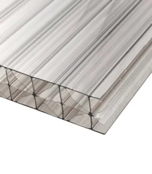 Šūnu polikarbonāts 16 mm, 2,1x6 m, caurspīdīgs