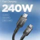 Spigen Essential EB24012CC USB-C uz USB-C kabelis 240W 120cm, melns