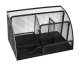 Iso Trade Desk Organizer, 6 Compartments, Black