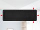 Large Digital LED Wall Clock with Remote, Temperature and Alarm, Black