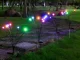 Solārās dārza lampiņas bumbiņas RGB, 2 gab. (katrā 6 LED), 70 cm