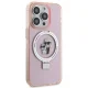 Чехол Karl Lagerfeld для iPhone 15 Pro Ring Stand Karl & Choupette MagSafe, розовый