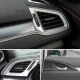 Декоративная лента для салона авто 5м, серебристая