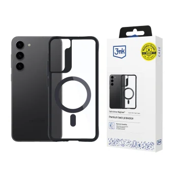 Samsung Galaxy S23+ Plus (SM-S916) 3MK Satin Armor MagCase Case Cover, Transparent | Telefona Maciņš Vāks Apvalks...