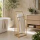 Modernhome brīvi stāvošs dvieļu statīvs, 4 līmeņi, metāla, zelta