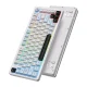 Беспроводная игровая клавиатура ONIKUMA MT501, 75%, RGB, белая