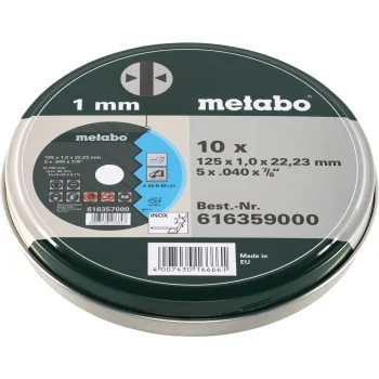 Metabo SP griezējdiski 125 x 1.0 x 22.23 mm, 10 gab.