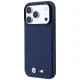 Чехол BMW M Carbon Metal Logo MagSafe для iPhone 17 Pro / 18 Pro, темно-синий
