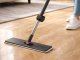 Flat Microfiber Floor Mop with Telescopic Handle and Rotating Head, Grey