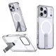 Hybrid Armor X iPhone 17 Pro Max vāciņš ar statīvu un MagSafe, caurspīdīgs