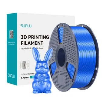 Нить для 3D-принтера Sunlu PLA+ Silk, синий