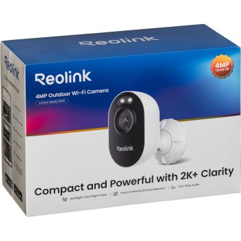 Уличная WiFi-камера Reolink Lumus Series E430 4MP, бело-черная