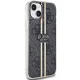 Guess iPhone 15 Plus / 14 Plus vāciņš IML 4G Gold Stripe, melns