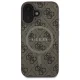Guess 4G Ring Classic Logo MagSafe vāciņš Apple iPhone 16 - Brūns