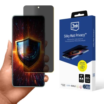 Privātuma aizsargplēve 3mk Silky Matt Privacy priekš Xiaomi Redmi Note 14 Pro+