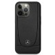 Mercedes iPhone 15 Pro Max vāciņš Leather Urban Line, melns