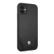 BMW Perforate ādas vāciņš iPhone 11 / XR modelim Melns