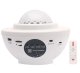 Nakts Lampa Gaismeklis Zvaigžņu Debesu Projektors Disko Bumba ar Bluetooth Skaļruni un Pulti, Balts | Bedside Lamp...