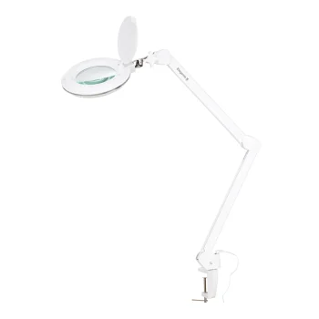 Elegante 6031 Kosmētiskā lampa ar lupu, stiprināma pie galda, 3D