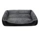 Purlov 24288 Dog and Cat Bed, 60x45 cm, Grey/Black