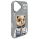 Nimmy Cool&Cute 2.0 Bear vāciņš Apple iPhone 16 - Pelēks