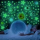 Флуоресцентные светящиеся наклейки звезды планеты космос 453 шт