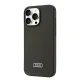 Audi iPhone 16 Pro Max чехол Silicone Case, черный