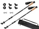 Adjustable Nordic Walking and Trekking Poles, Black