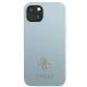 Чехол Guess Saffiano 4G Small Metal Logo для iPhone 13 - Синий