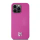 Чехол DKNY для iPhone 15 Pro Max Leather Monogram Pattern MagSafe, розовый