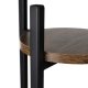 Ruhhy 00025627 3 Līmeņu Puķu Podu Statīvs 81cm Melns/Brūns